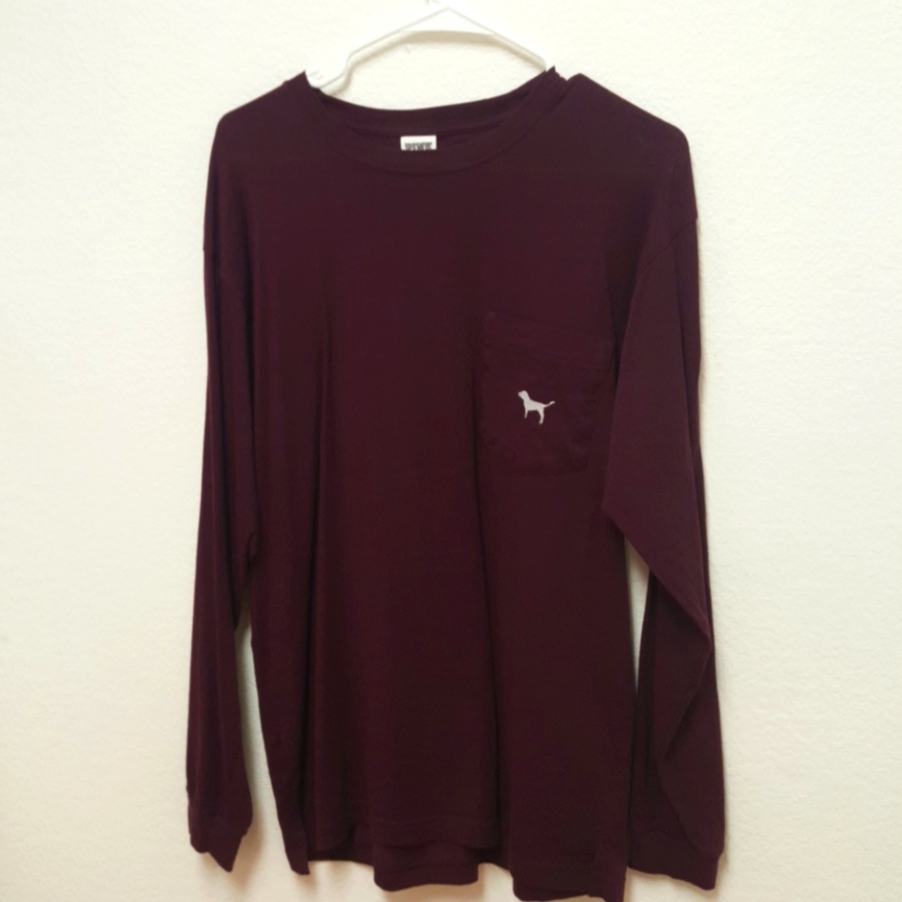 Victoria secret purple long sleeve shirt size L